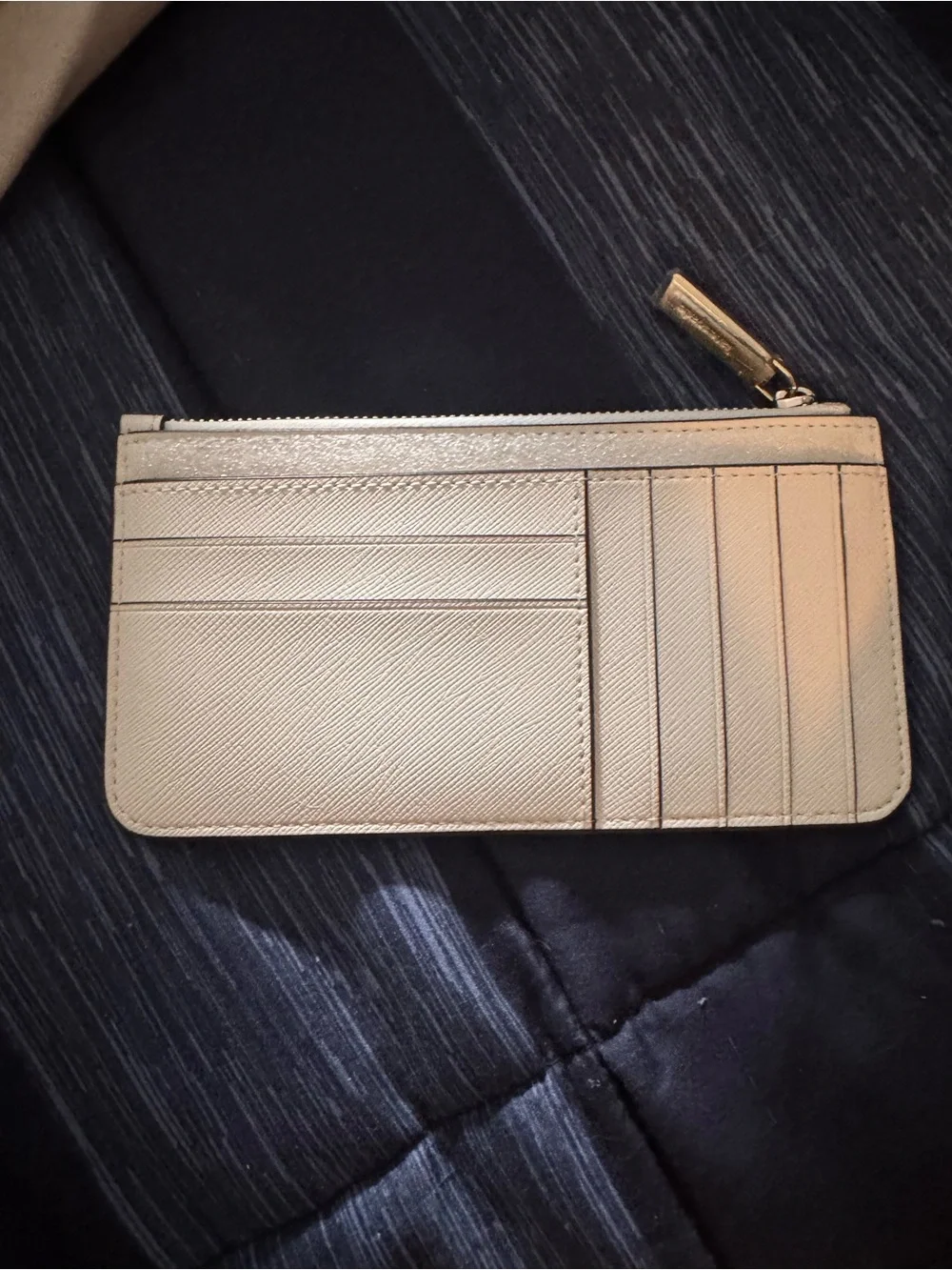 kate spade Metallic Gold Nutcracker Zip Pouch